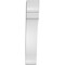 Ekena Millwork 4-in. W x 10-in. D x 22-in. H Olympic Architectural Grade PVC Knee Brace BRCP04X10X22OLY - alternate 4